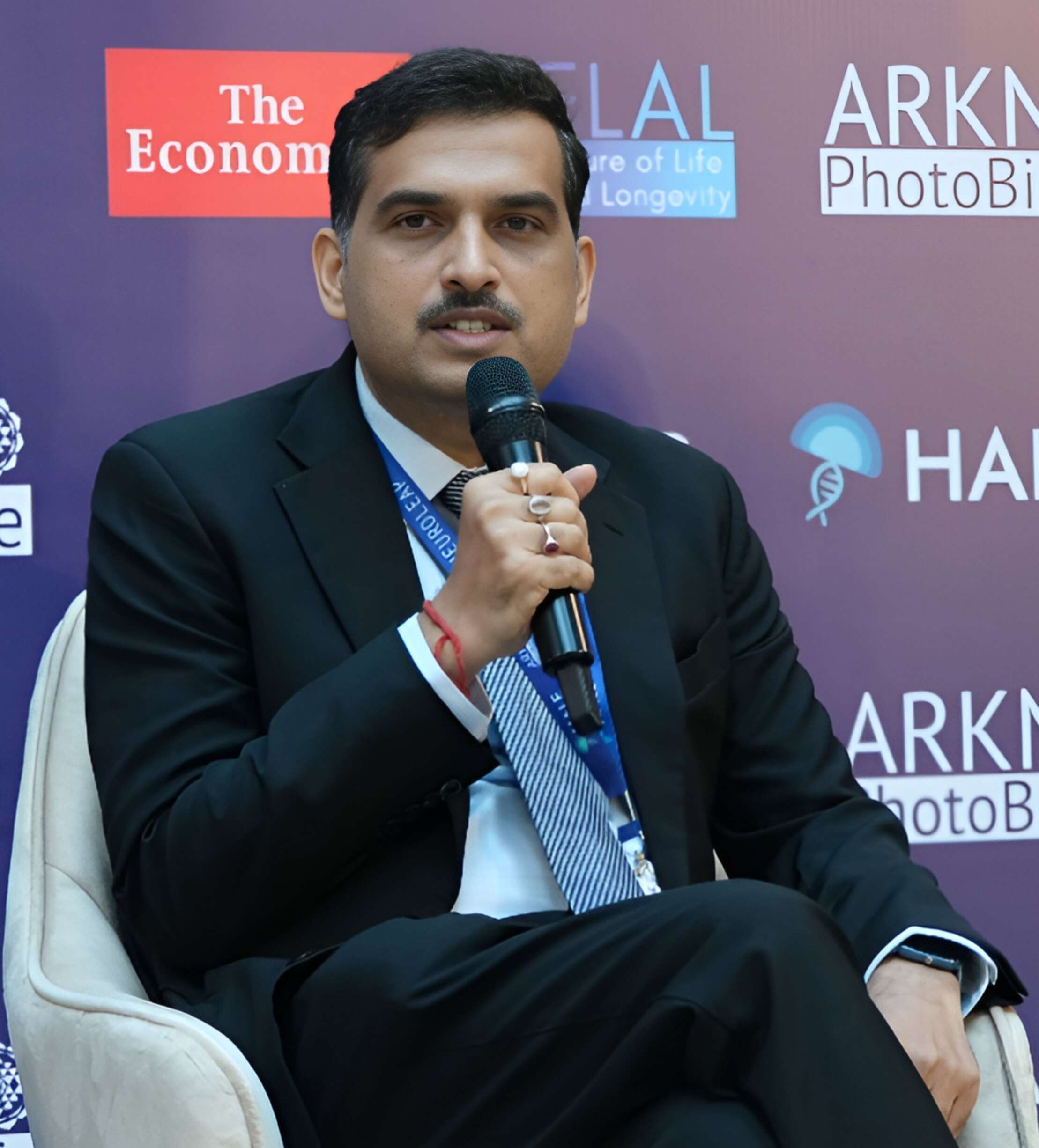 Dr Prasun Chatterjee speaking at a conference